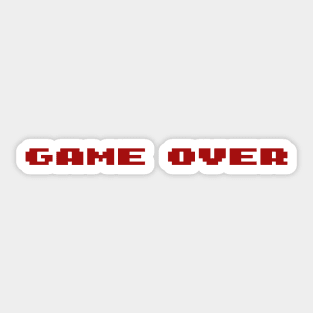 Game Over Screen Sticker